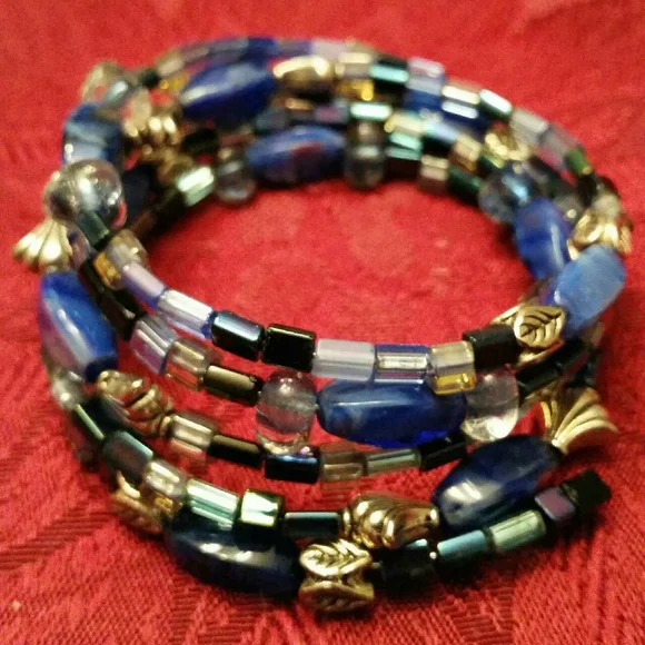 Assorted Wire Wrap Bracelets and Leather wrap Bracelets-Scroll Down to View some - Picture 9 of 12